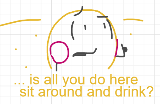 A panel from I've Been Everywhere, Man, episode nine of the Board Boards object show by Furretwalk/WalkingFurret.